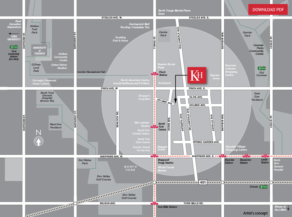 Area Amenities Map
